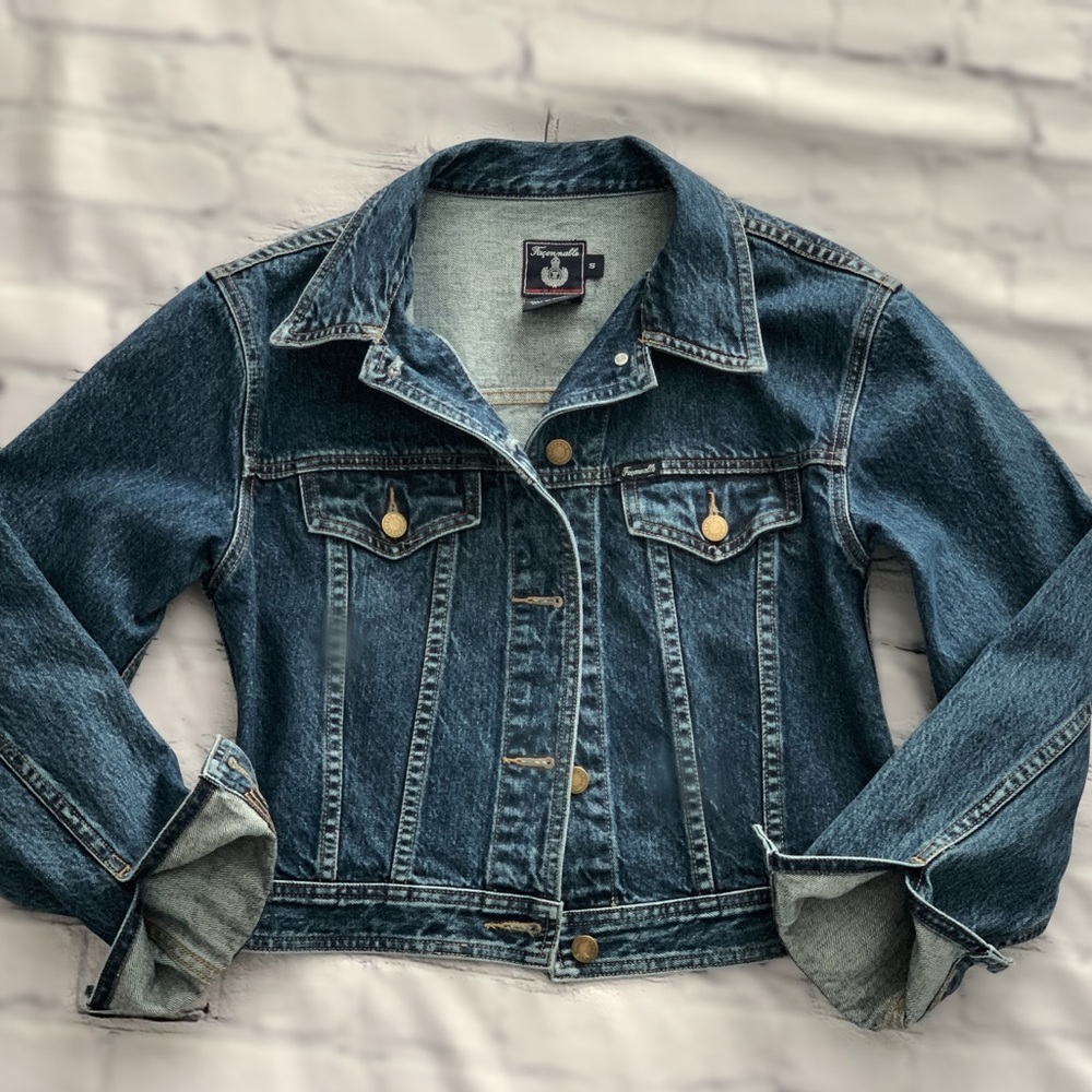 Façonnable Blue Denim Jean Jacket Sz Small / Med